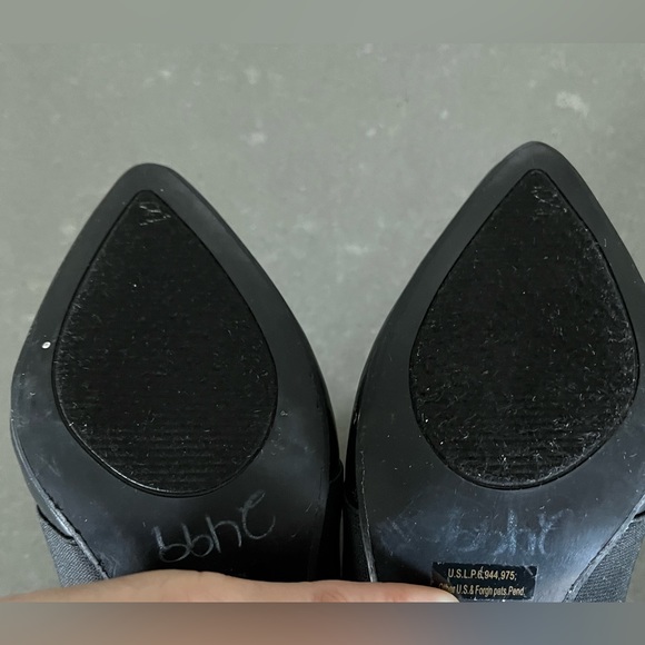 MARI A Black High Heel Booties with Elastic Feature, Sz 8 - Picture 10 of 11